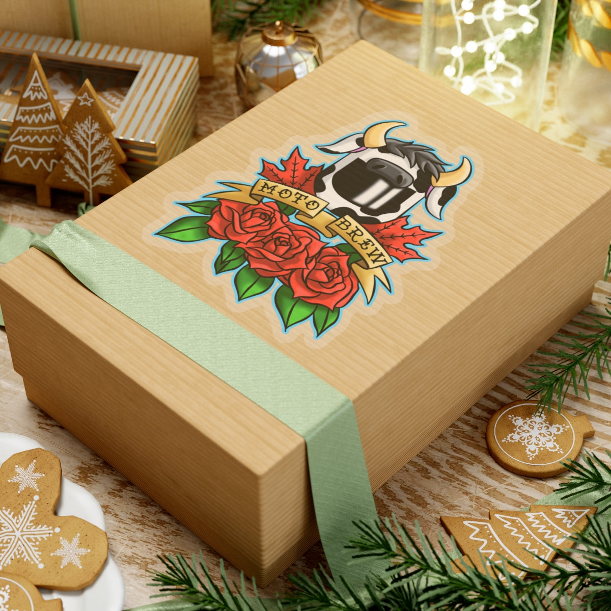 MotoBrew Roses & Maple Sticker