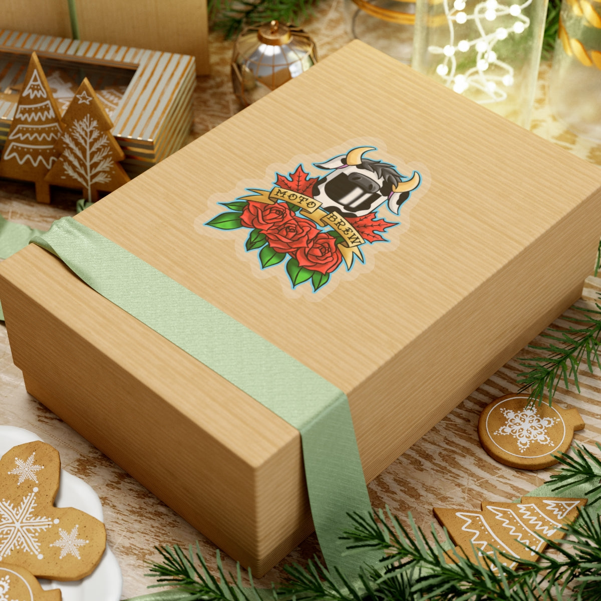 MotoBrew Roses & Maple Sticker