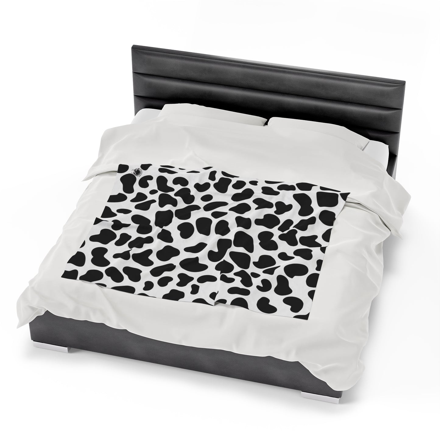 Moo Moo Cowprint Velveteen Plush Blanket