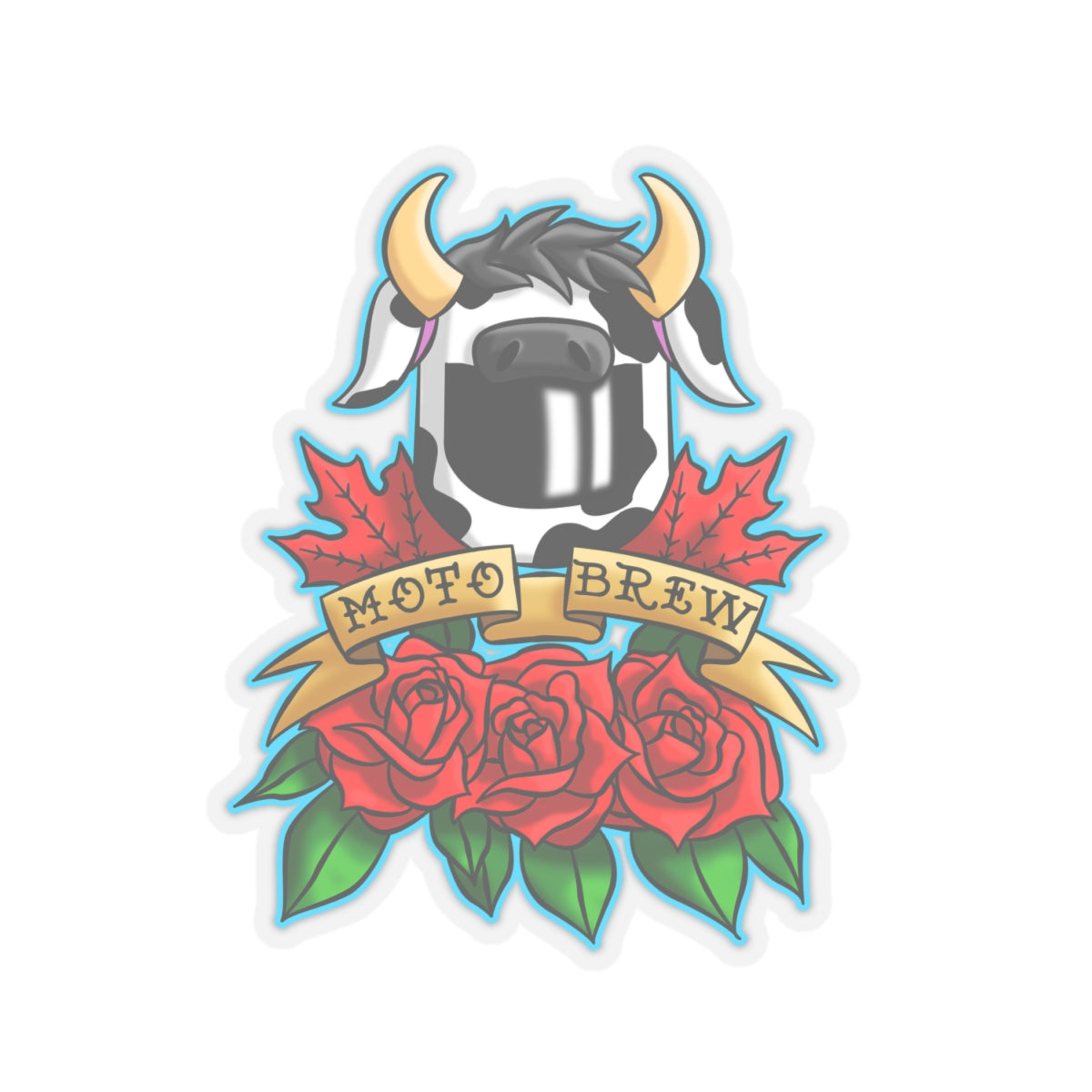 MotoBrew Roses & Maple Sticker