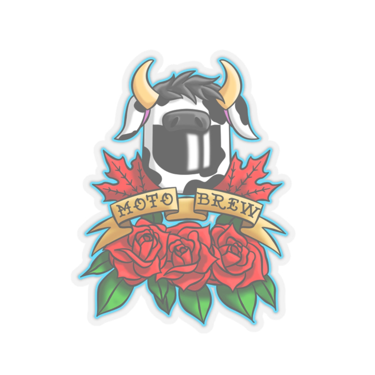 MotoBrew Roses & Maple Sticker