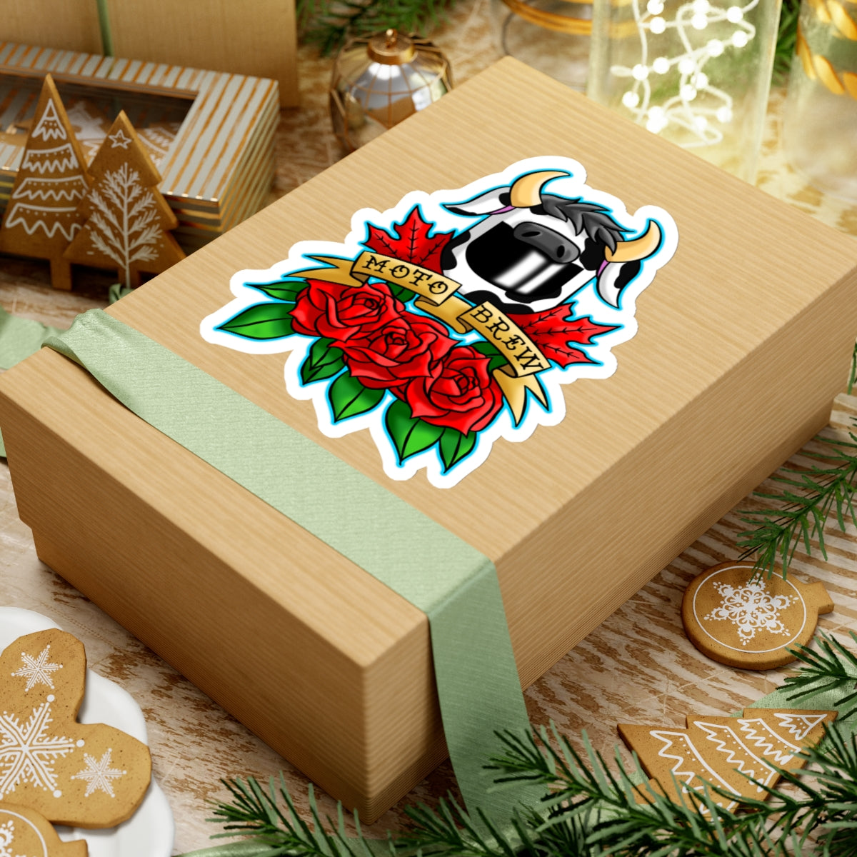 MotoBrew Roses & Maple Sticker
